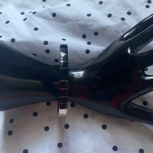 Sterling Silver Bracelet With Black Stone Hand Made In Mexico ~ 925 Purity